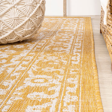 Malta Bohemian Medallion Textured Weave Indoor/outdoor Area Rug
